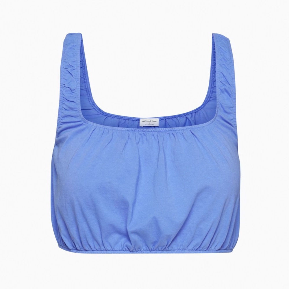 Aritzia Wilfred Free Silva Tank - Ruched Bra Top